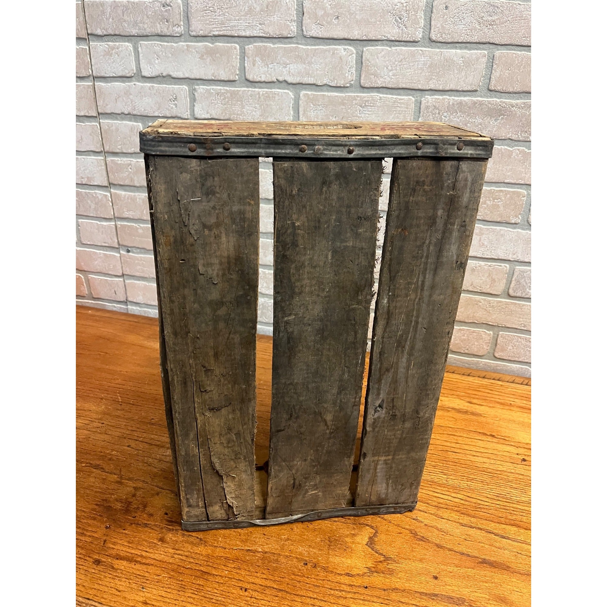Vintage Pepsi Cola Wooden Soda Crate Bottle Carrier Case for 24 Bottles Red