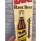 Vintage Mason's Root Beer Thermometer Advertising Sign Soda 16"