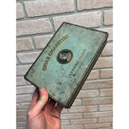 Vintage 1920s Omar Cigarettes Turkish Blend Tobacco Tin Hinged 8.5" x 6"