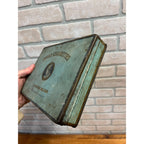 Vintage 1920s Omar Cigarettes Turkish Blend Tobacco Tin Hinged 8.5" x 6"