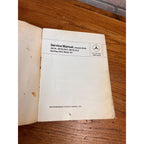 Mercedes-Benz Service Manual Chassis Body Series 107 350SL, 450SL, 380SL, SLC