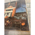 Vintage Halloween Haunted House 1992 Wooden Puzzle Tray Linda Nelson Stocks Ghosts
