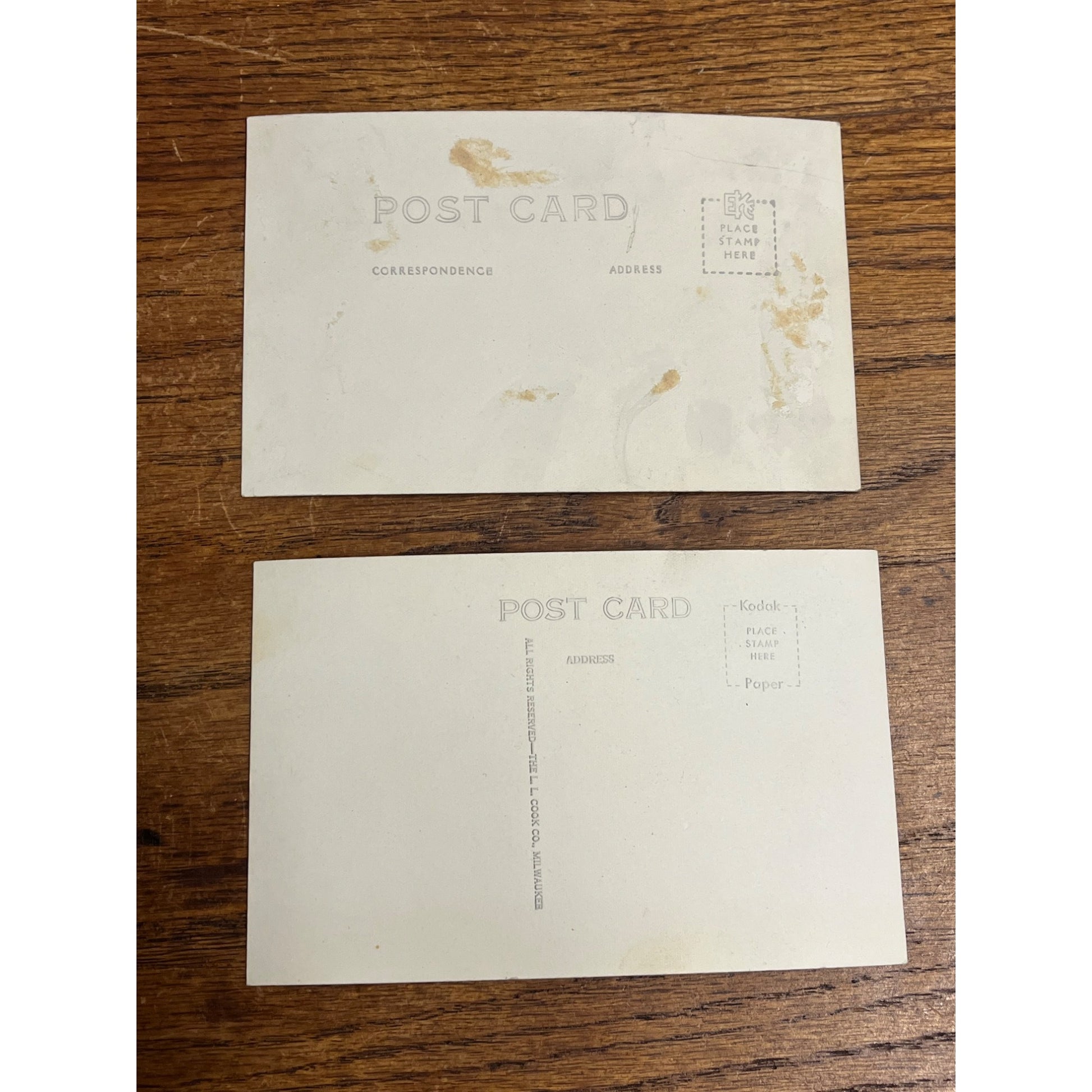 RPPC World's Largest Tavern Keeper Ed Bauer ~700 lbs Campbellsport WI Lot (2)