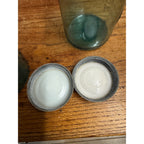 Antique 1920s Ball Perfect Mason Aqua Blue Canning Fruit Jars Pair #4 & #5