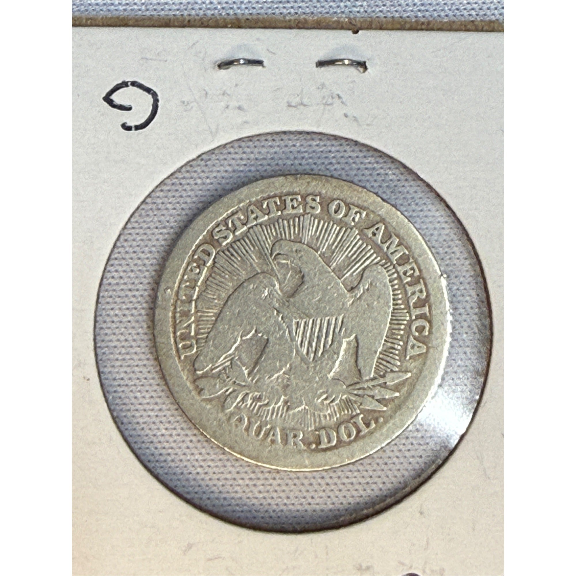 1853-P 25C SEATED LIBERTY SILVER QUARTER ARROWS & RAYS