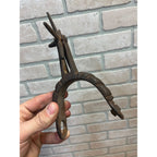 Antique 19th c. Hand Forged Iron Cowboy Spur Rowel Western Vaquero Ranch 1800s