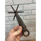 Antique 19th c. Hand Forged Iron Cowboy Spur Rowel Western Vaquero Ranch 1800s