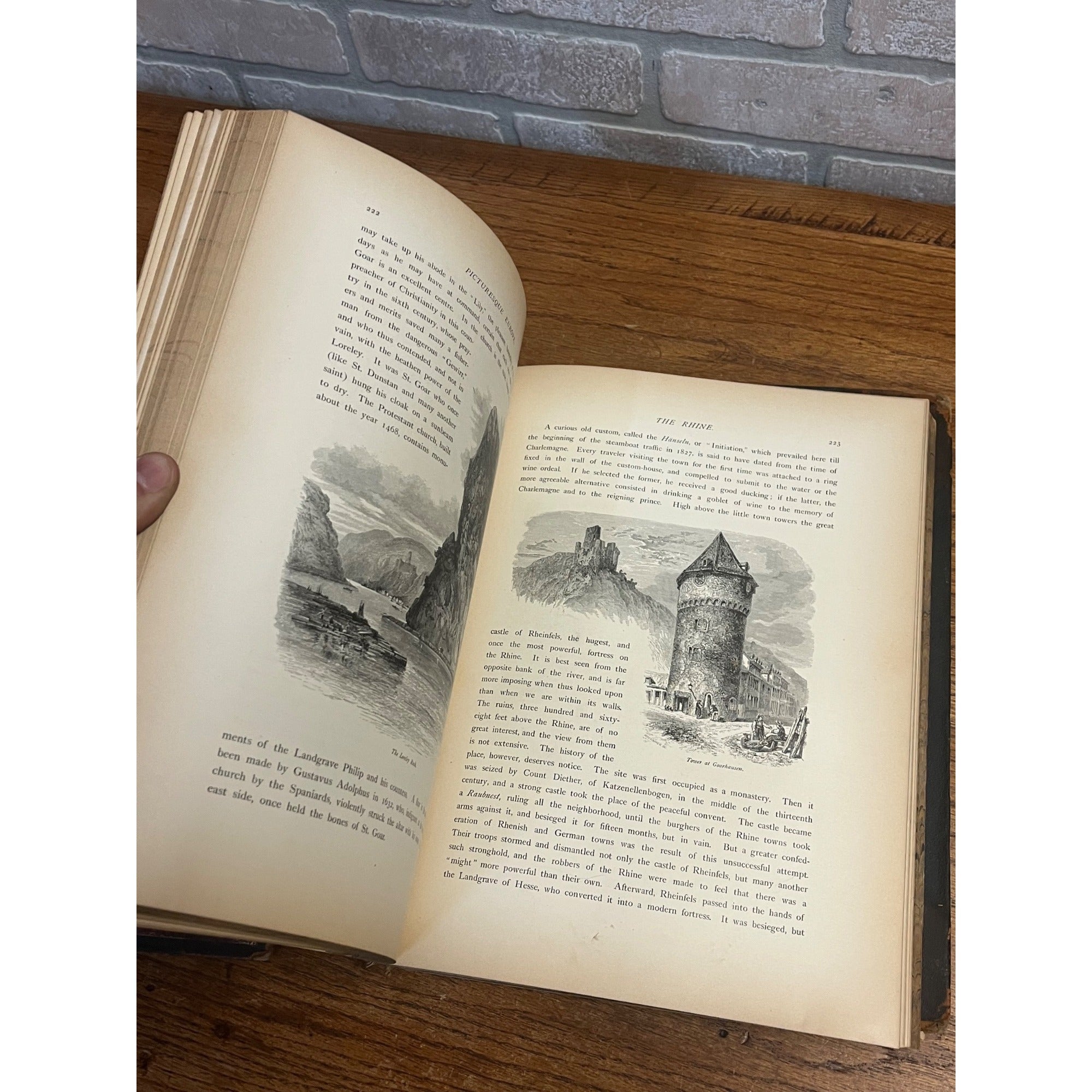 Antique 1878 Picturesque Europe Vol. II Hardcover Book Illustrated -- As-Is