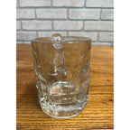 Vintage A&W Root Beer Soda Mini Glass Mug Embossed 4.5" Heavy Tankard Root