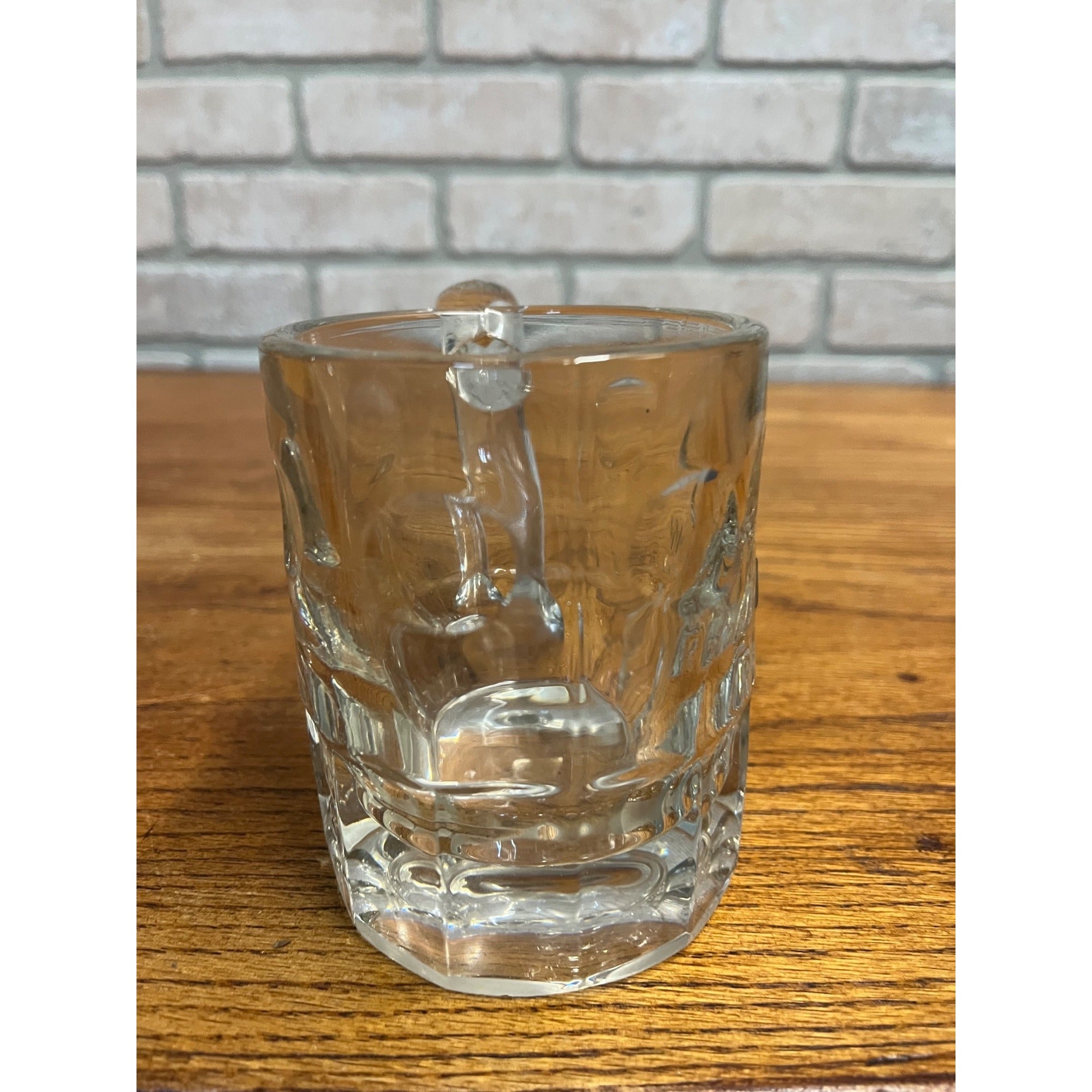 Vintage A&W Root Beer Soda Mini Glass Mug Embossed 4.5" Heavy Tankard Root