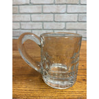 Vintage A&W Root Beer Soda Mini Glass Mug Embossed 4.5" Heavy Tankard Root