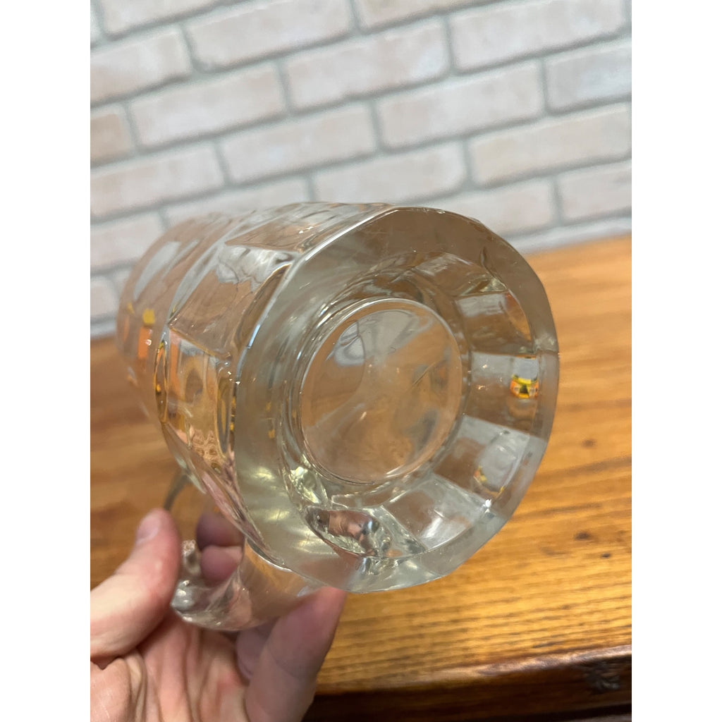 Vintage A&W Root Beer Soda Mini Glass Mug Embossed 4.5" Heavy Tankard Root