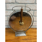 RARE Vintage c1936 Olde Hall Hammered Stainless Steel Staybrite Gong Art Deco