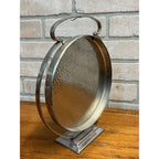 RARE Vintage c1936 Olde Hall Hammered Stainless Steel Staybrite Gong Art Deco
