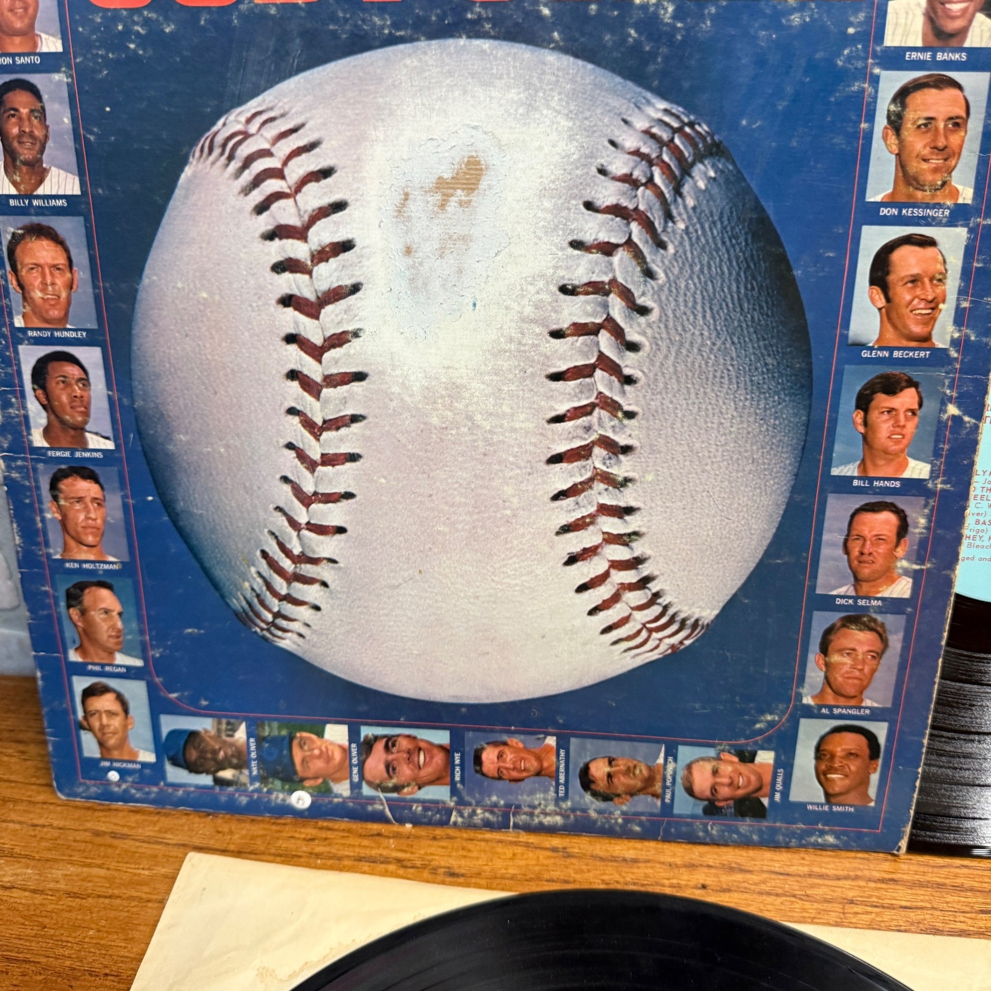 Cub Power LP 1969 Chicago Cubs Quill Records Q-800-1001 Bleacher Bums Eight (2)