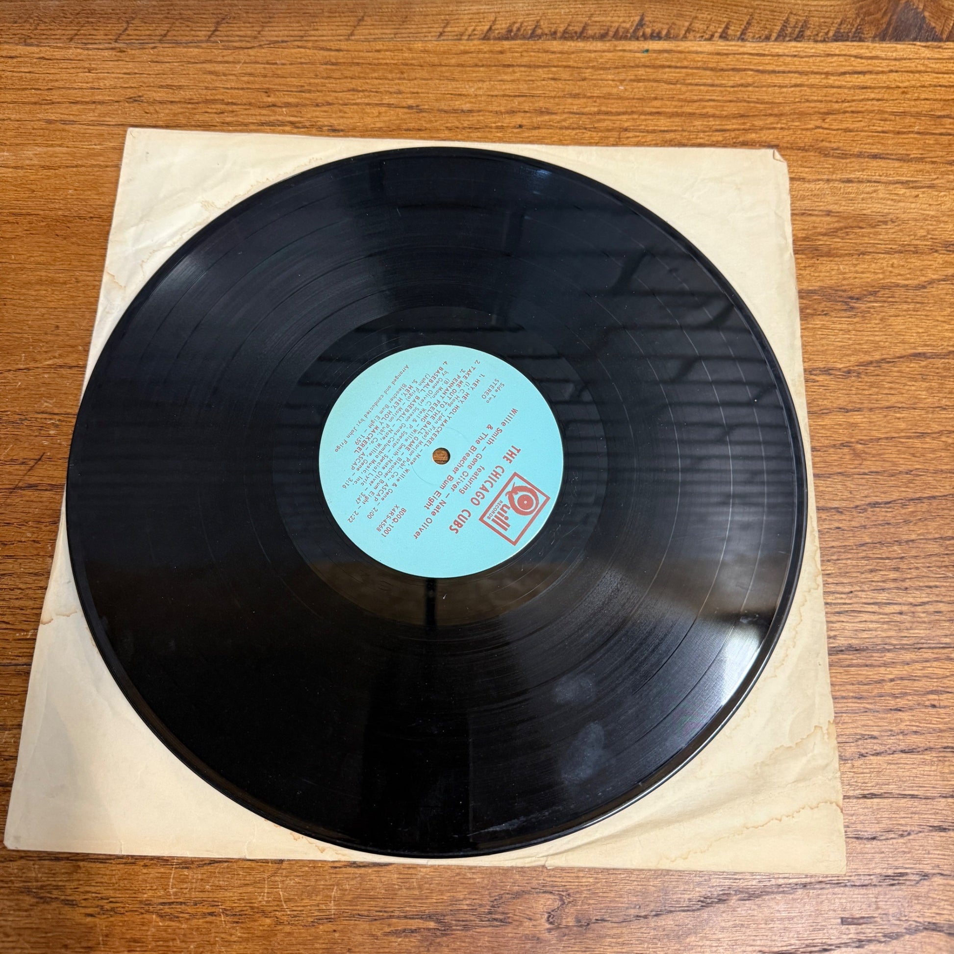 Cub Power LP 1969 Chicago Cubs Quill Records Q-800-1001 Bleacher Bums Eight (2)