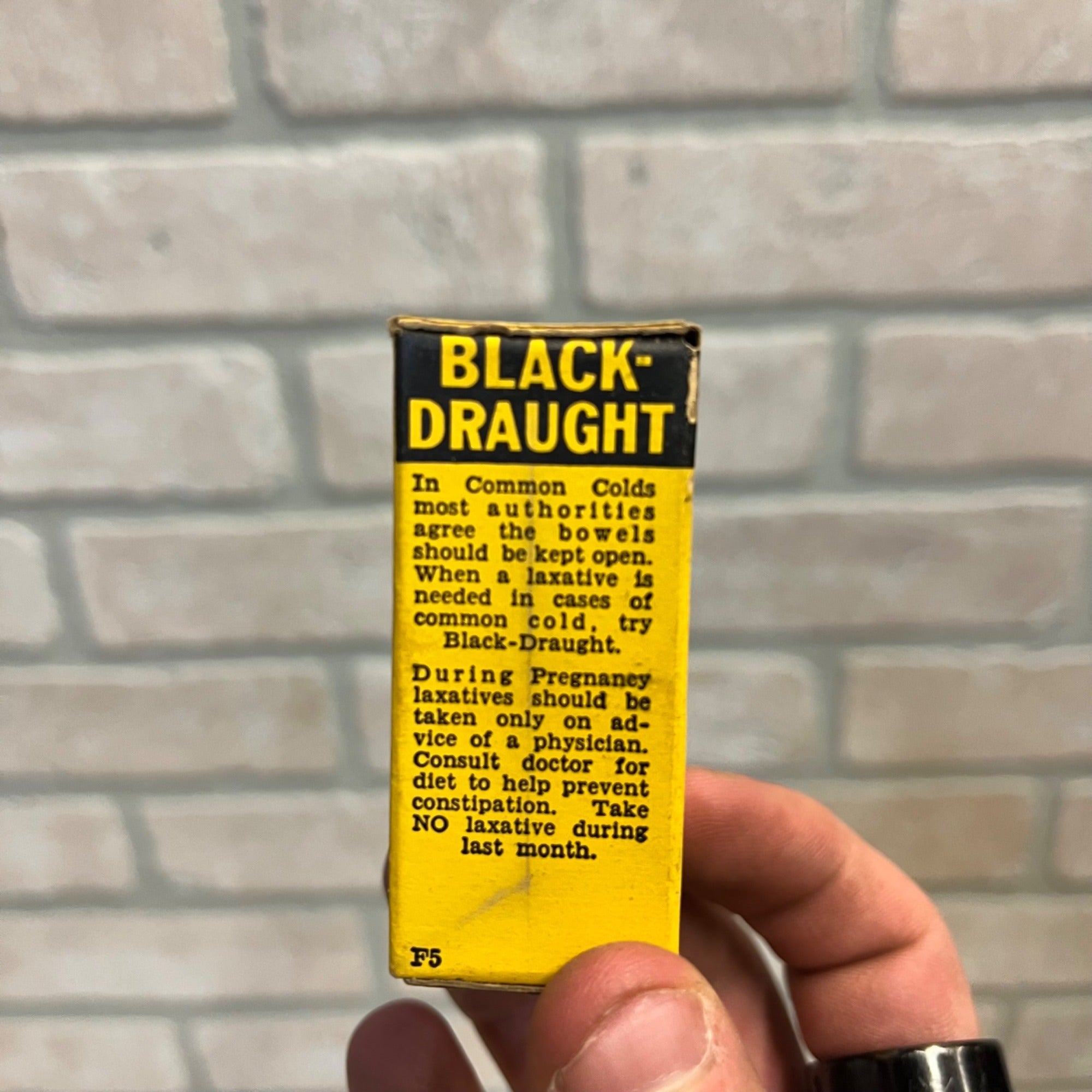 Vintage Black Draught Laxative Box Thedford Co Chattanooga Old Medicine NOS Box