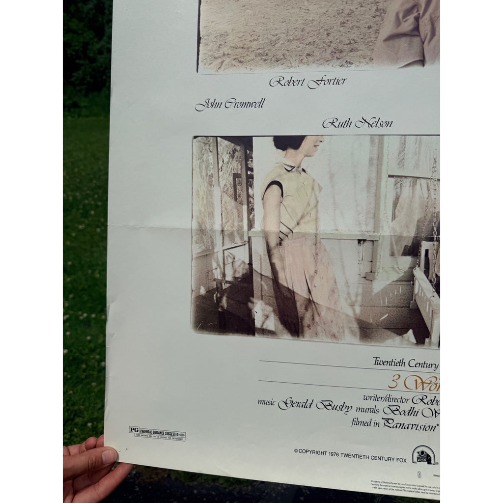 Original 3 Women Movie Poster (1977) Robert Altman, Shelley Duvall, Sissy Spacek!