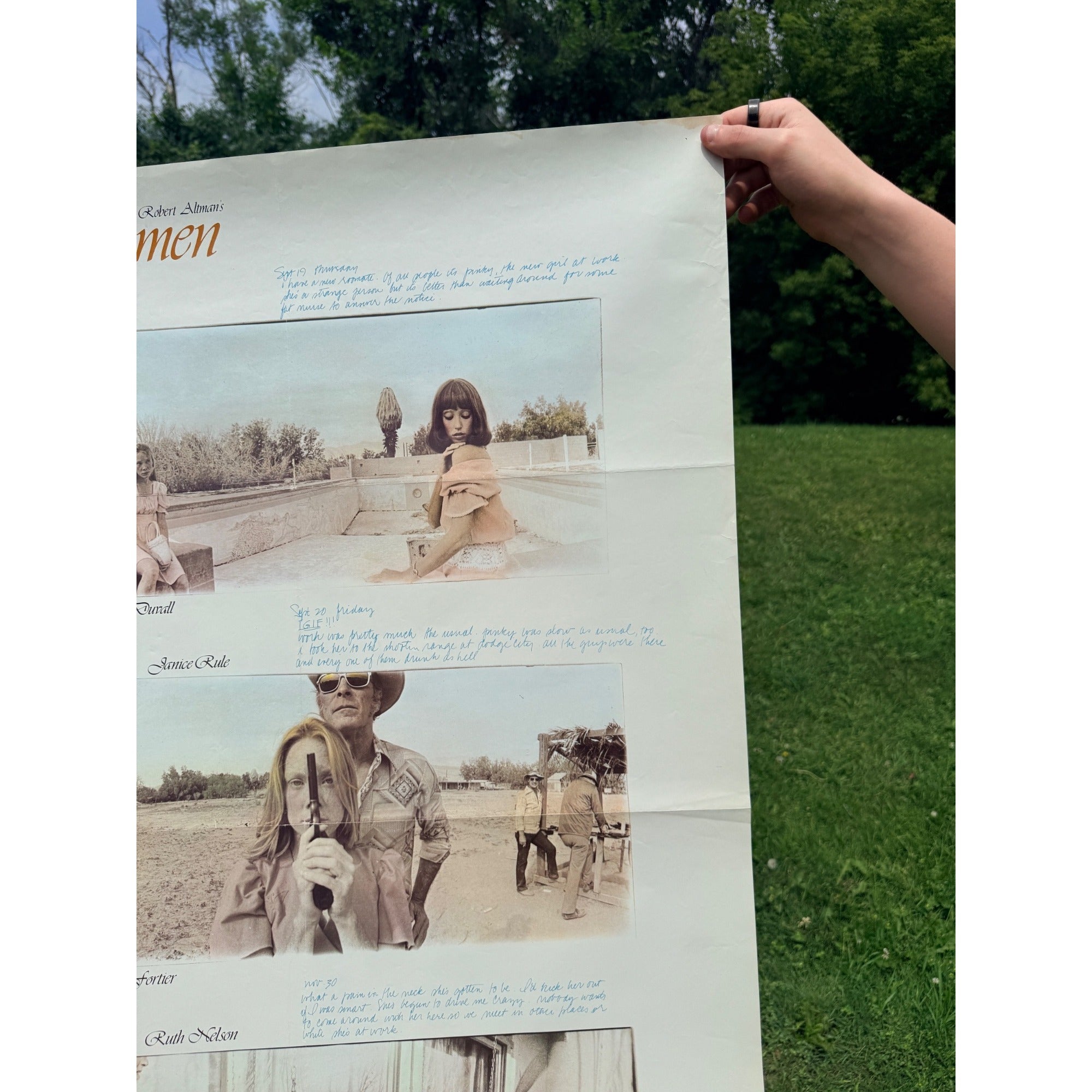 Original 3 Women Movie Poster (1977) Robert Altman, Shelley Duvall, Sissy Spacek!