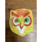 Vintage 1940s Halloween Child's Owl Costume Mask - Cheesecloth Gauze