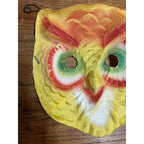 Vintage 1940s Halloween Child's Owl Costume Mask - Cheesecloth Gauze