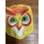 Vintage 1940s Halloween Child's Owl Costume Mask - Cheesecloth Gauze
