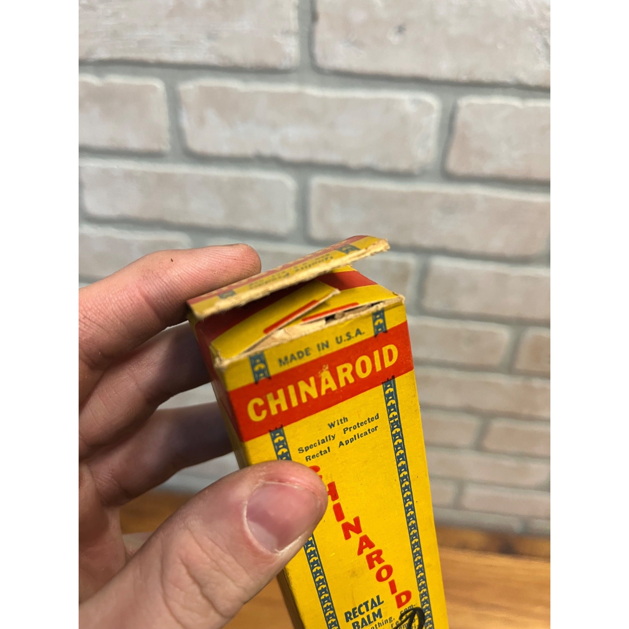 Vintage Chinaroid Rectal Balm Tube and Box / The Knox Co. Los Angeles Calif.