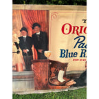 RARE Vintage Pabst Blue Ribbon Beer Paper Banner Advertising Sign Milwaukee Wis