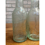 Pair Pre-Pro Val Blatz Brewing Company Milwaukee Vintage Aqua Blue Beer Bottle