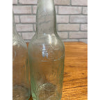 Pair Pre-Pro Val Blatz Brewing Company Milwaukee Vintage Aqua Blue Beer Bottle