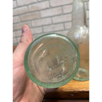 Pair Pre-Pro Val Blatz Brewing Company Milwaukee Vintage Aqua Blue Beer Bottle