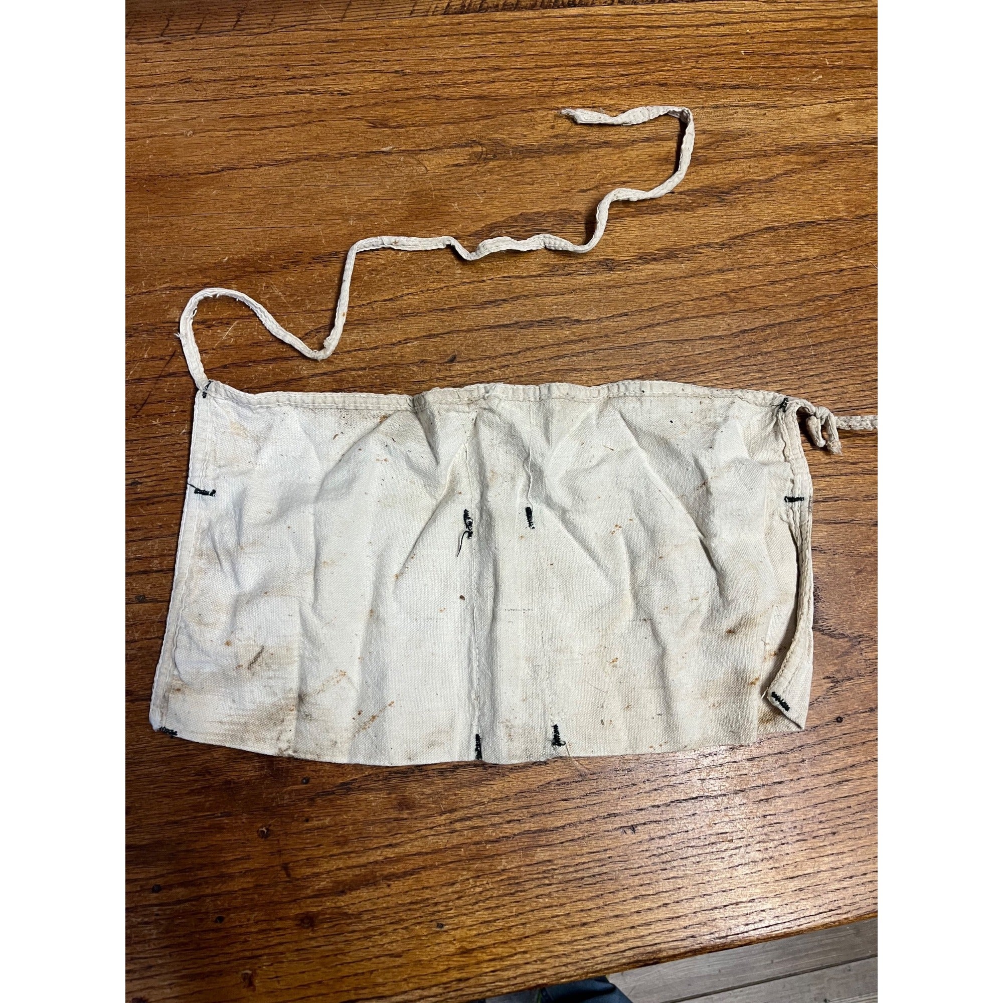 Vintage Wickes Lumber Co. Forest Junction Wisconsin Canvas Cloth Nail Apron WI