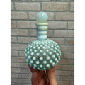 Vintage Fenton Hobnail Opalescent Aqua Blue Perfume Cologne Bottle Moonstone