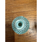 Vintage Fenton Hobnail Opalescent Aqua Blue Perfume Cologne Bottle Moonstone