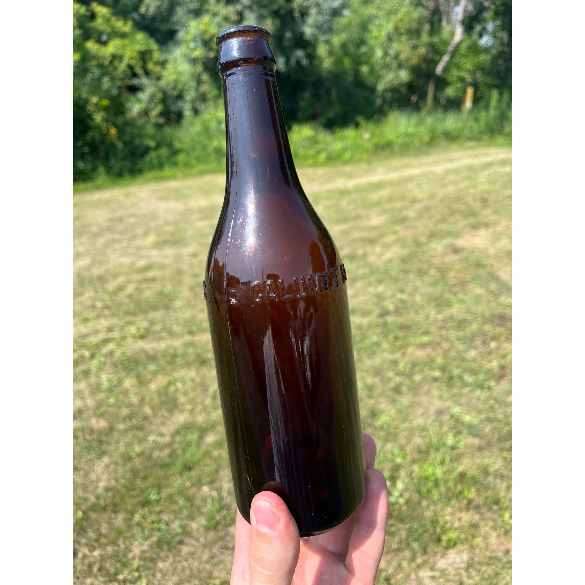 Vintage Pre-Prohibition Calumet Brewing Co. Chilton Wis Amber Beer Bottle 12oz