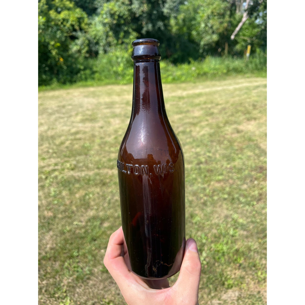 Vintage Pre-Prohibition Calumet Brewing Co. Chilton Wis Amber Beer Bottle 12oz