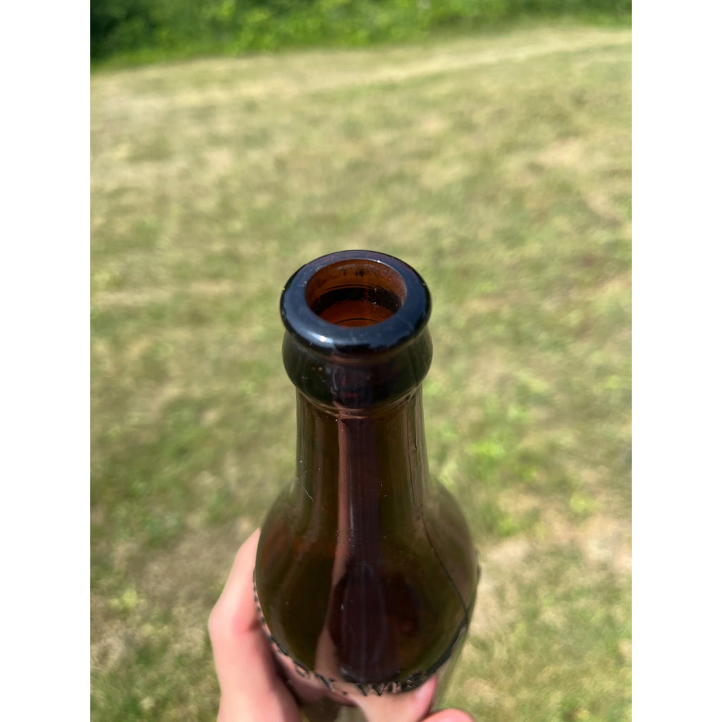 Vintage Pre-Prohibition Calumet Brewing Co. Chilton Wis Amber Beer Bottle 12oz