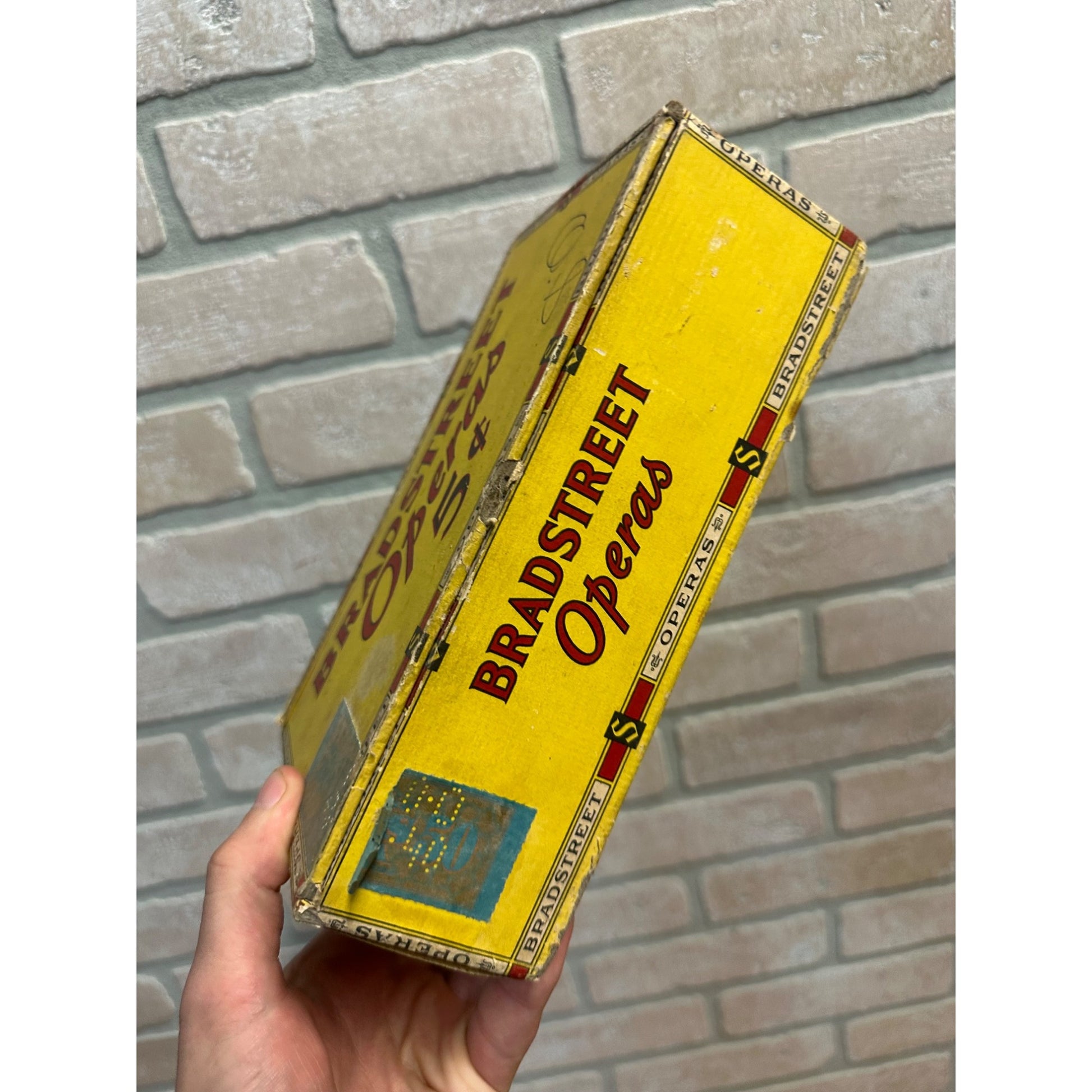Vintage Bradstreet Operas Cigar Box Advertising Display Tobacco Ohio