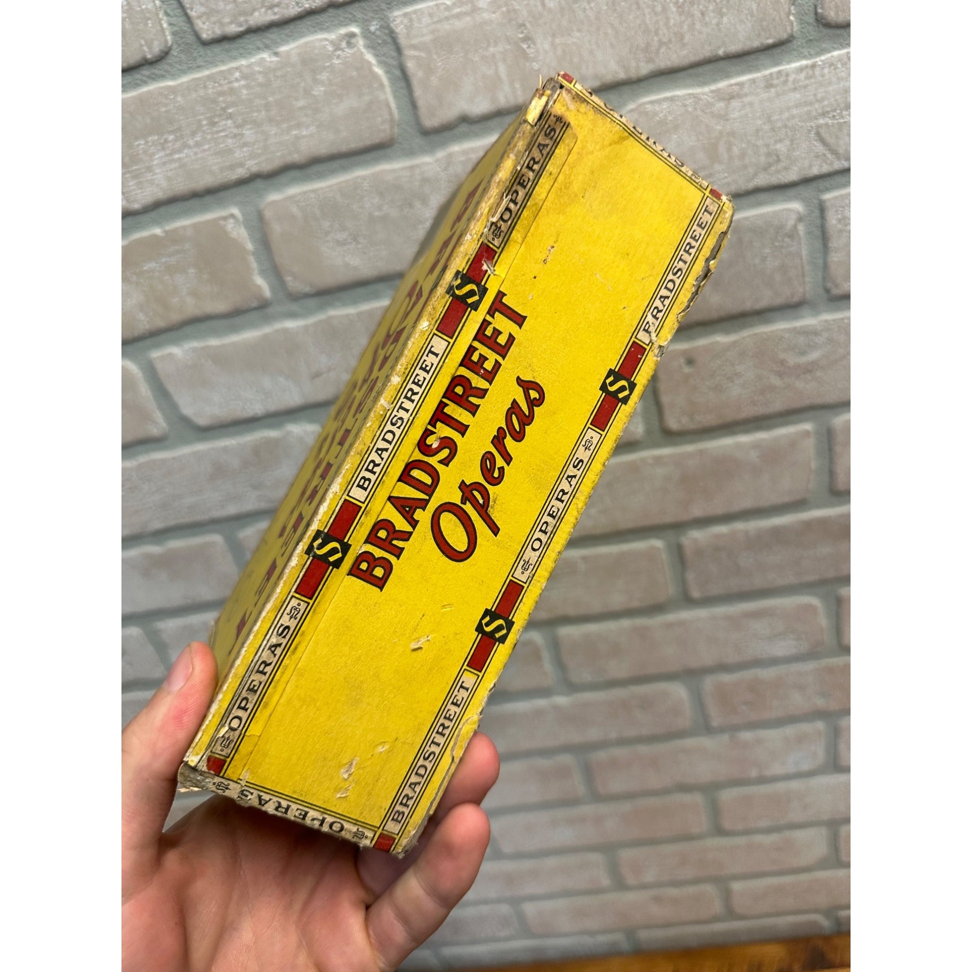 Vintage Bradstreet Operas Cigar Box Advertising Display Tobacco Ohio