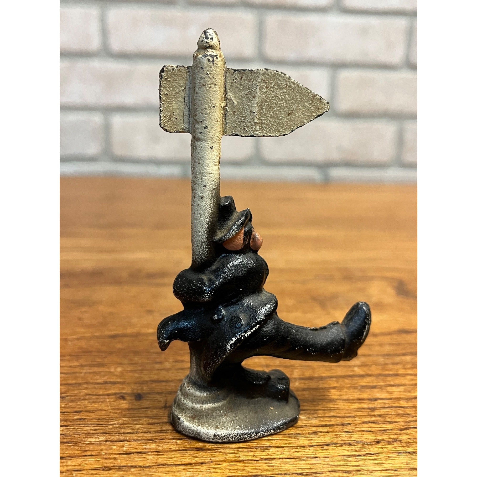 Antique Vintage Drunken Man Hobo Cast Iron Bottle Opener Bourbon St John Wright