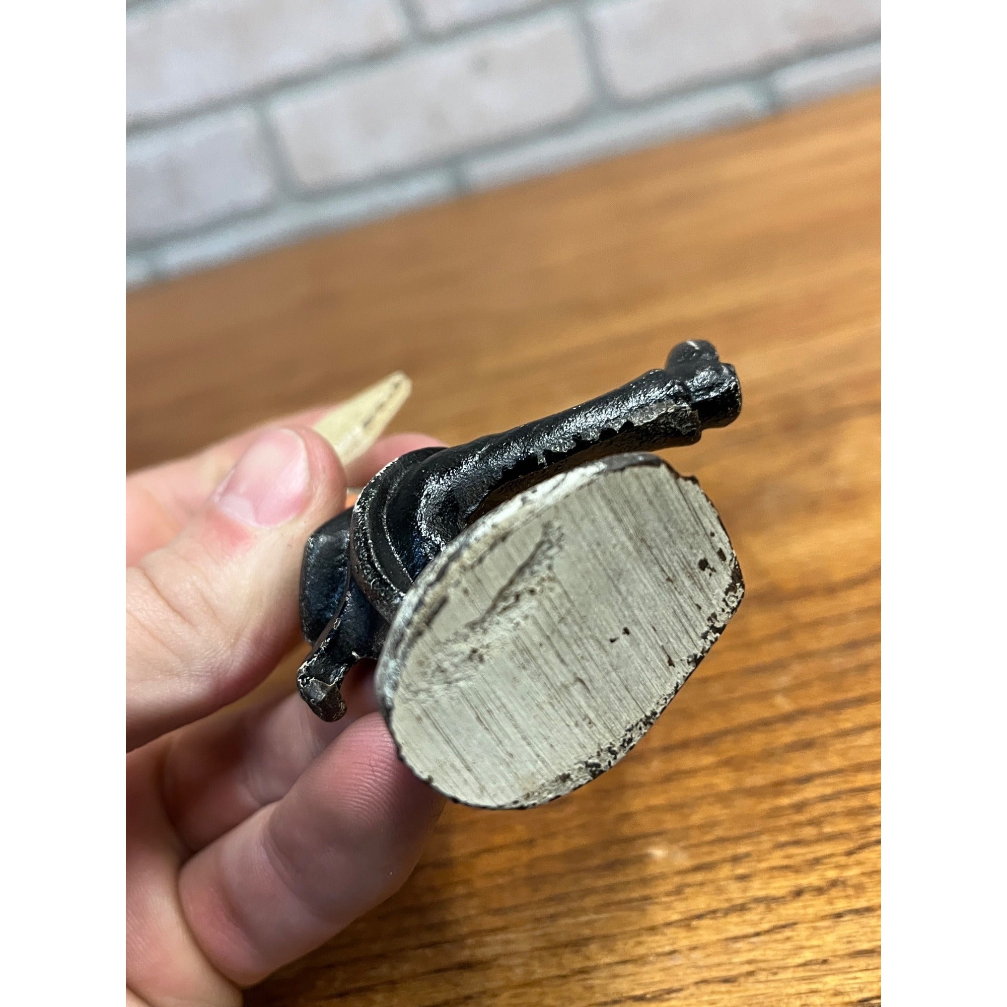 Antique Vintage Drunken Man Hobo Cast Iron Bottle Opener Bourbon St John Wright