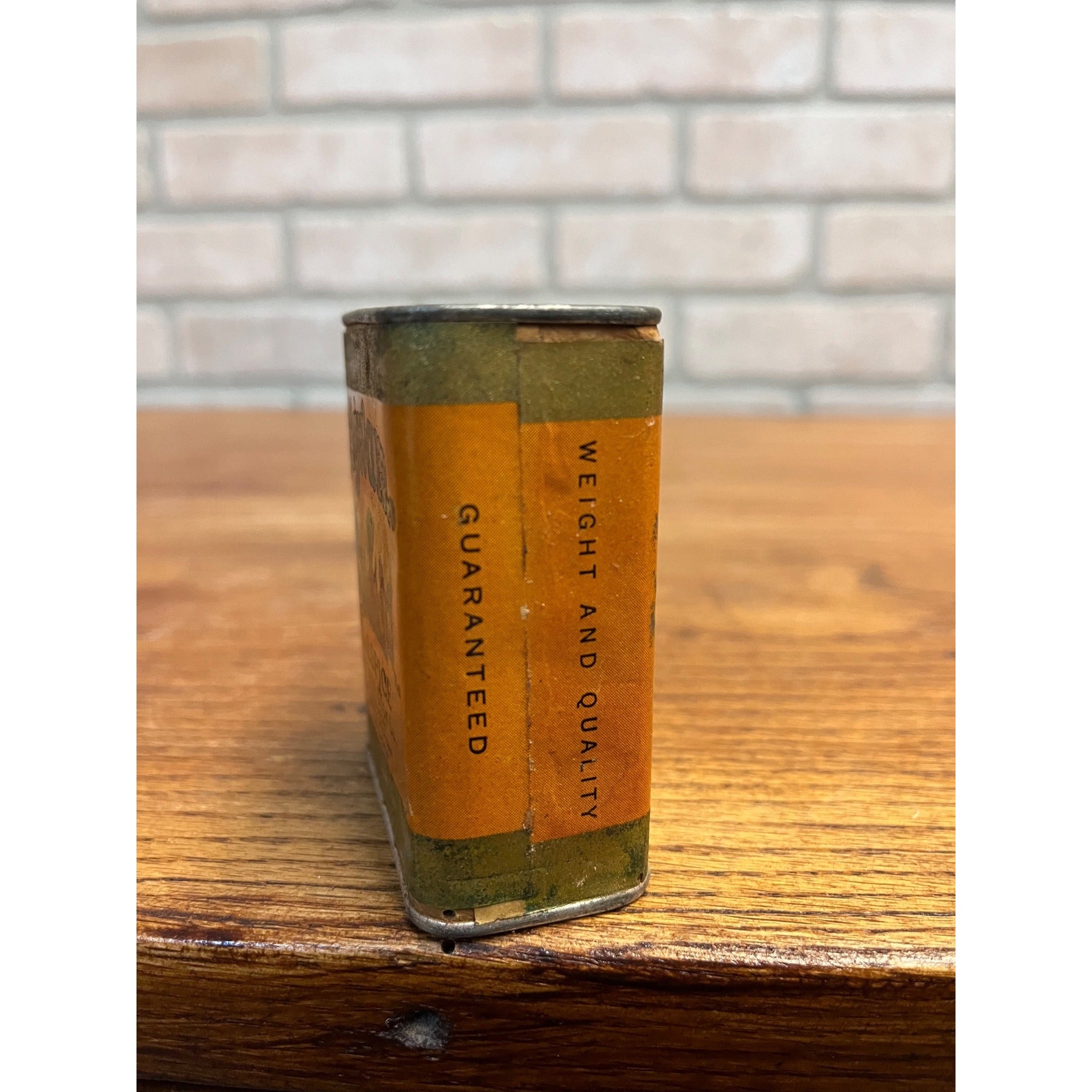 Vintage Wigwam Allspice Spice Tin Can Menominee Michigan Native American Indian