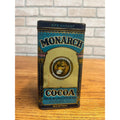 Vintage Monarch Breakfast Cocoa Advertising Kitchen Tin Can 6"