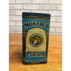 Vintage Monarch Breakfast Cocoa Advertising Kitchen Tin Can 6"