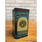 Vintage Monarch Breakfast Cocoa Advertising Kitchen Tin Can 6"