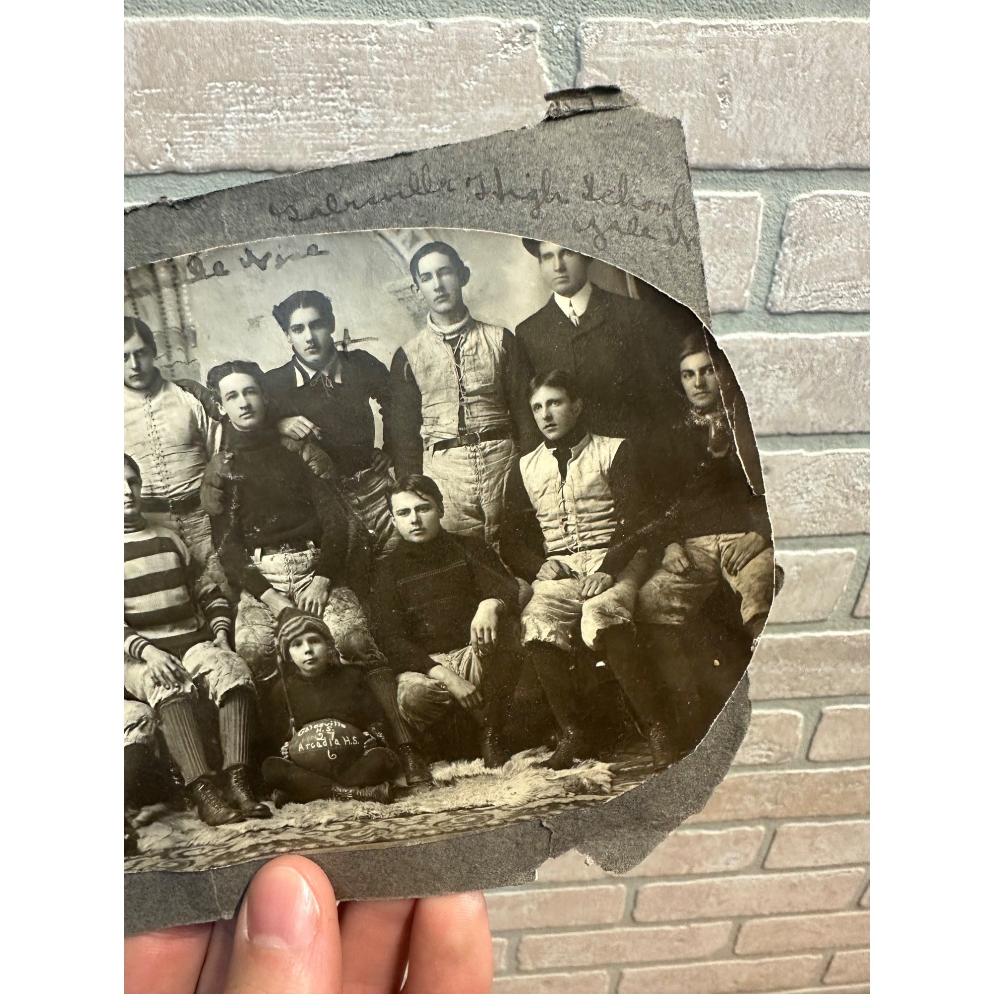 Vintage Early 1900s Galesville Wisconsin Football Team Original Real Photo