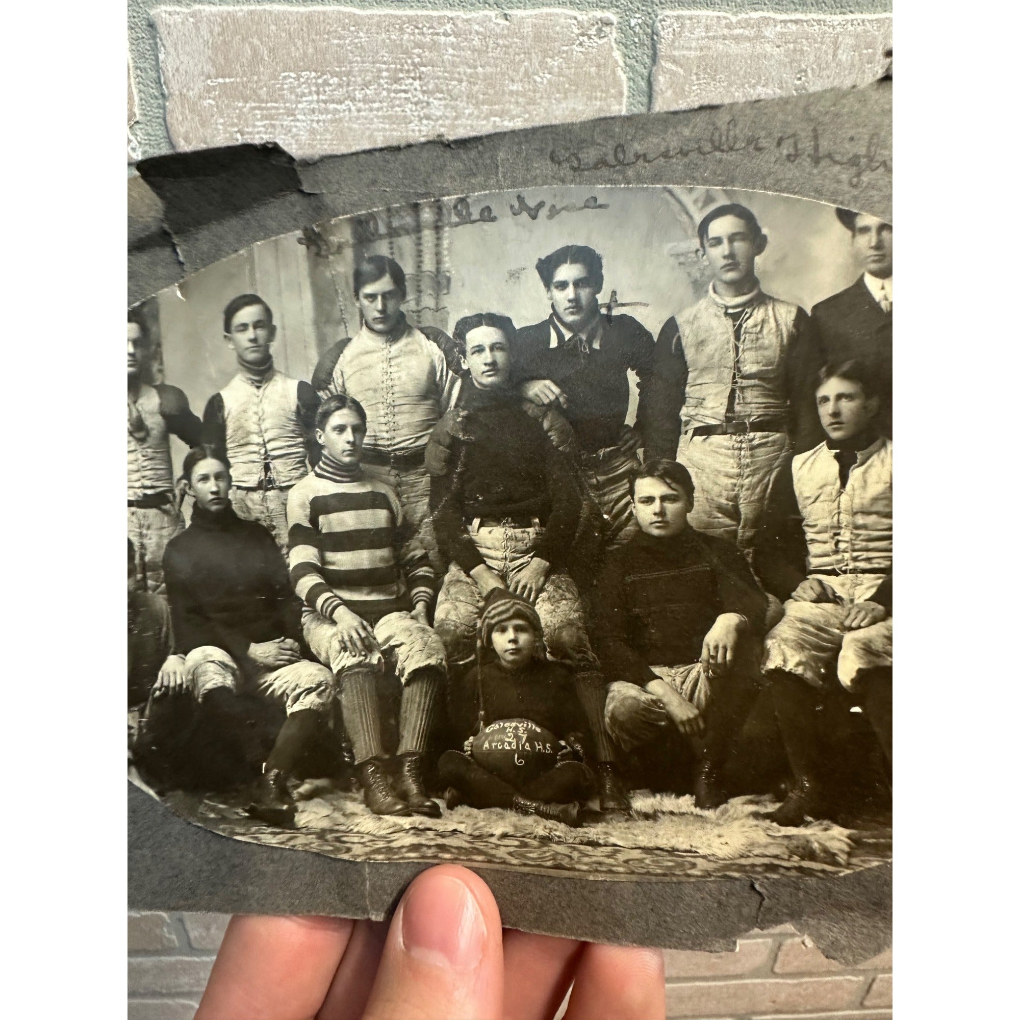 Vintage Early 1900s Galesville Wisconsin Football Team Original Real Photo