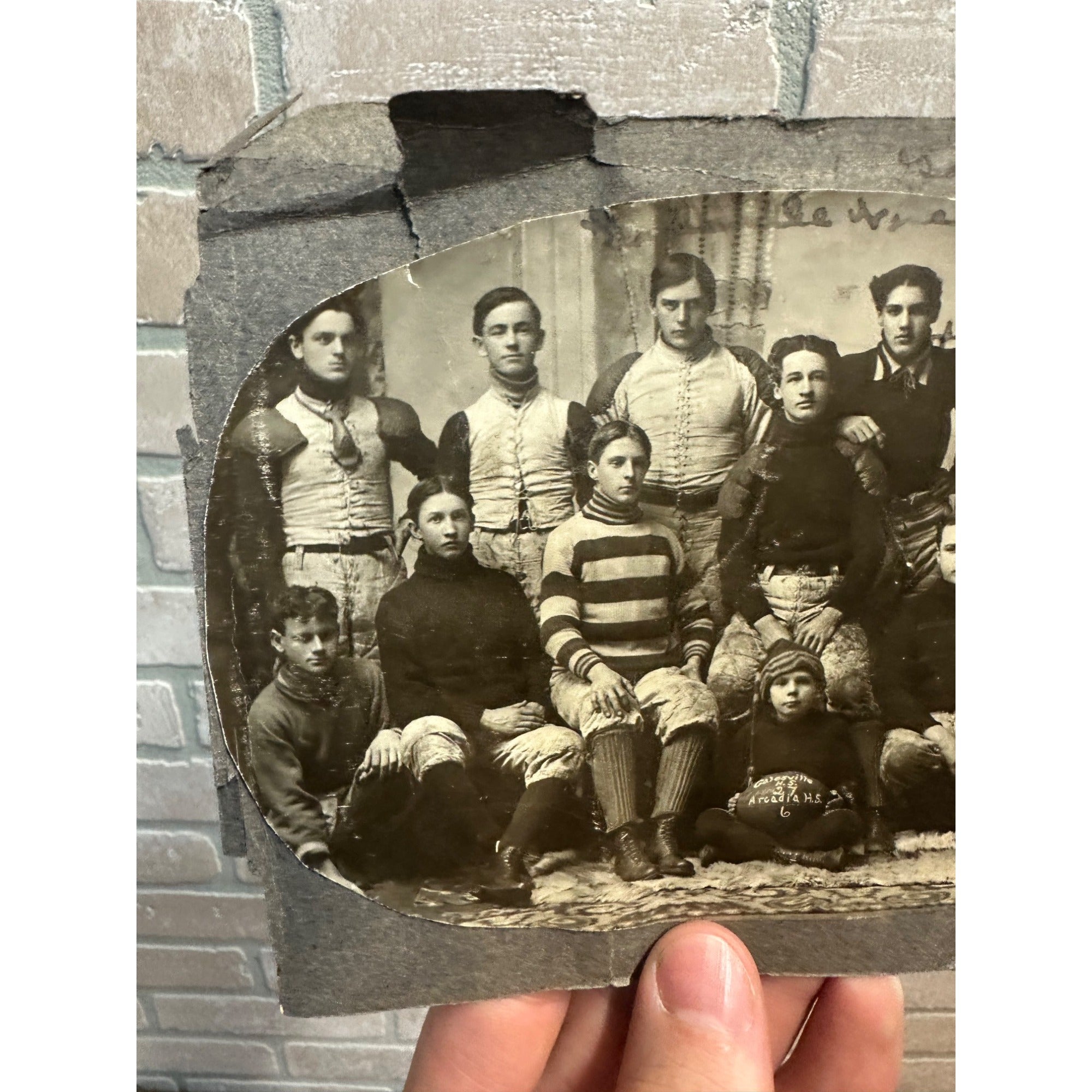 Vintage Early 1900s Galesville Wisconsin Football Team Original Real Photo