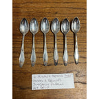 Vintage Silverplate Holmes & Edwards "Jamestown" Mini Spoons (6) Sugar or Salt