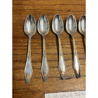 Vintage Silverplate Holmes & Edwards "Jamestown" Mini Spoons (6) Sugar or Salt
